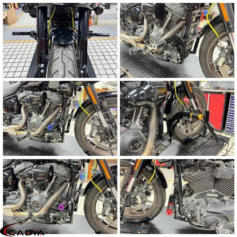 Highway Crash Bar For Harley Softail FXST FXFB FXBB FXBBS Low Rider S ST 2018-24 Foto 2 de 4