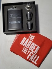 THE HARDER THEY FALL Netflix film memorabilia FYC flask shot glasses bandana New