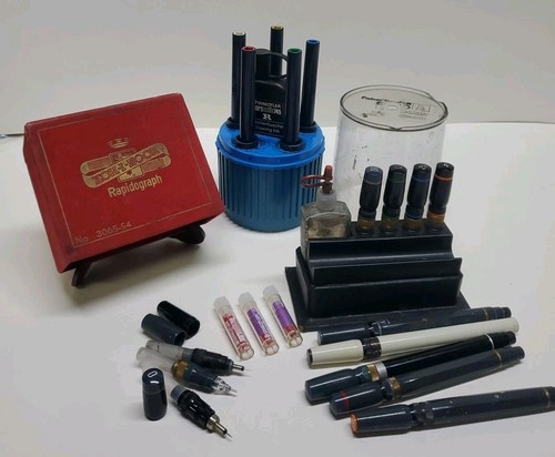 Koh-I-Noor Rapidograph Pens, Points, Sets Humidified Revolving Large Staedtler