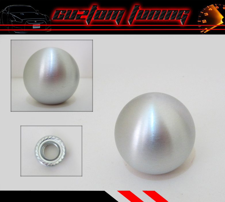 FOR MAZDA SPEED 3 5 6 PROTEGE MX5 BRUSHED ALUMINUM ROUND SHIFT