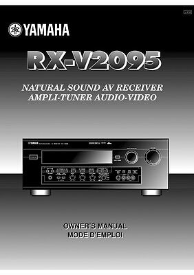 Yamaha RX-V2095 Receiver Owners Manual | eBay