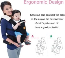 Bebe1 2 in 1 Face-In and Face-Out Baby Hip Seat Carrier, WINE