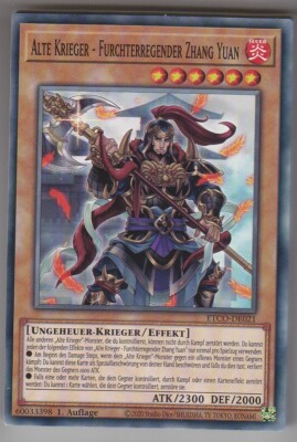 Yu-GI-OH Alte Krieger Furchterregender Zhang Yuan Common ETCO-DE021 NEU!