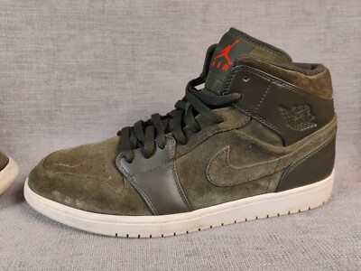 Nike Air Jordan Retro Mid Sequoia Suede Green Men's Size 13 554724-302 