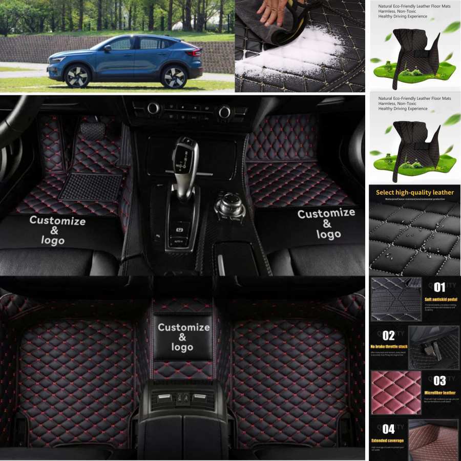 Volvo C40 Custom Luxury Waterproof Anti-Slip Floor Mats Liners