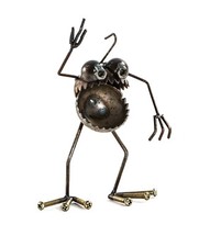 Sugarpost Mini Gnome Be Gone Mini Bird Wave Metal Art Indoor Outdoor Sculptures