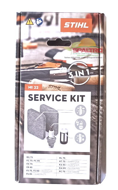 Kit Manutenzione Stihl Per Decespugliatori FS80 FS85 FS74 | Candela, Filtri E Tubi Carburante | Service Kit Completo - 4