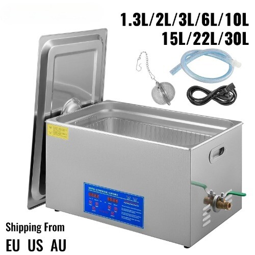 2L 6L Digital Ultrasonic Cleaner for Glasses Watches Stainless Steel Bath