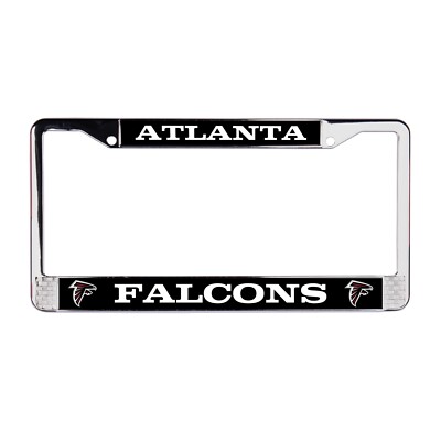 Atlanta Falcons NFL 3D Polyurethane Domed Chrome License Plate Frame Car-SUV
