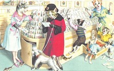 ALFRED MAINZER ALTE POSTKARTE KATZEN KÄTZCHE...