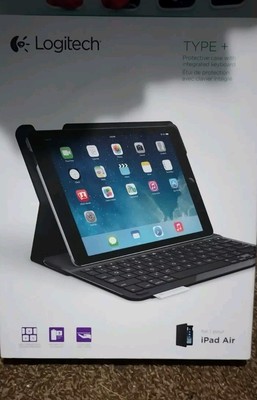 Logitech 820-006160 Type+ Case with Integrated Keyboard for iPad Air  - Black