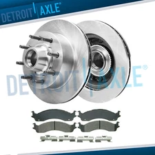 Front Rotors Brake Pads Kit for Ford E-250 E-350 Club Wagon Econoline Super Duty