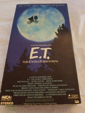 E.T. ET The Extra Terrestrial VHS 1982 1988 Rare Green and Black Tape Spielberg