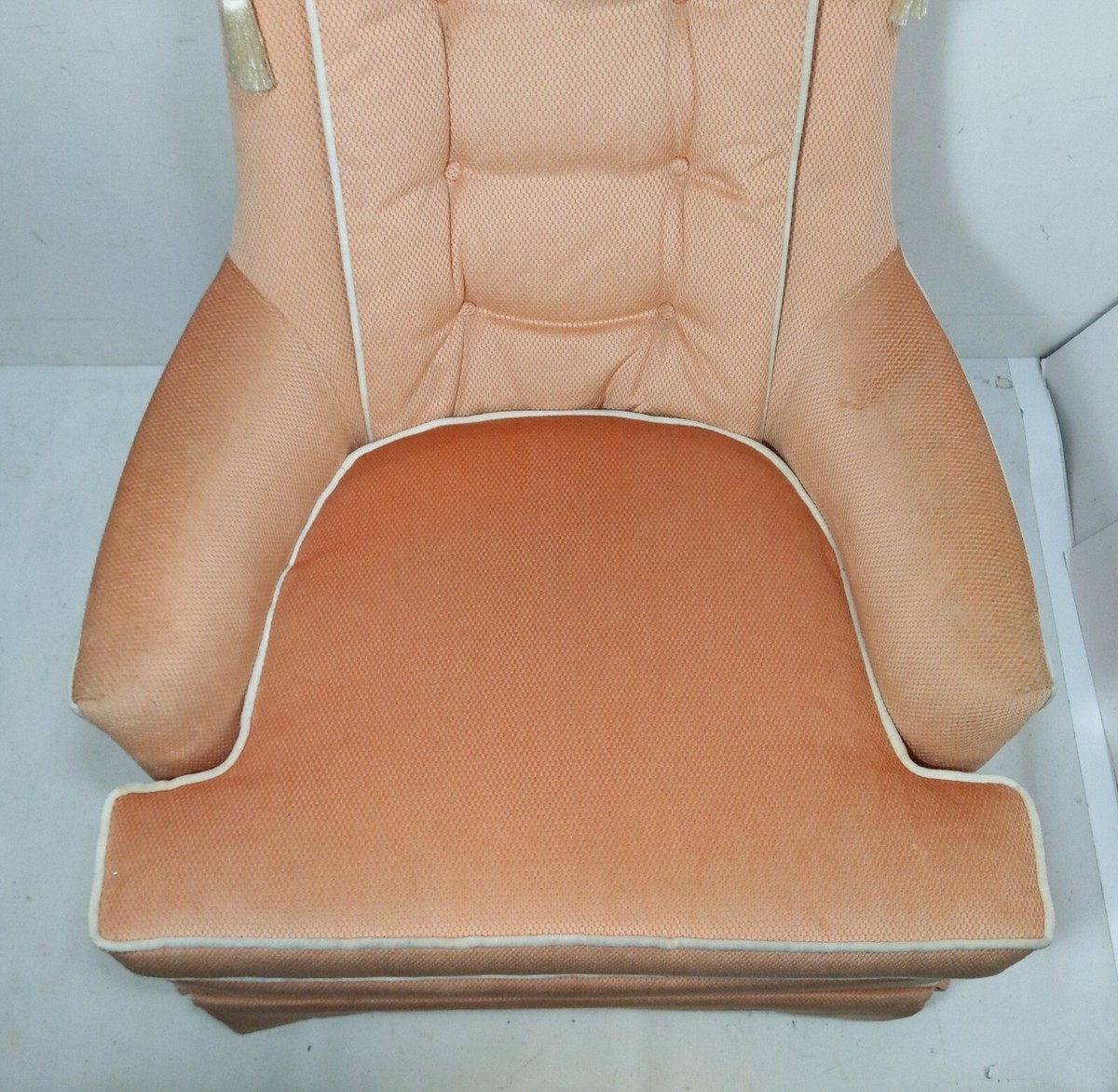 Vintage MCM Highland House of Hickory Hollywood Regency High Back - Main Image