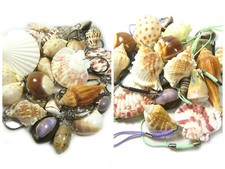 15 of Sea Shell Clam Shell Key chain Key Ring / Rope Hanger Souvenir Pack/ Gift