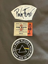 Lot 3 PINK FLOYD 1 3/4" to 3" Band Logo STICKERS Dark Side Moon FAST FREE
