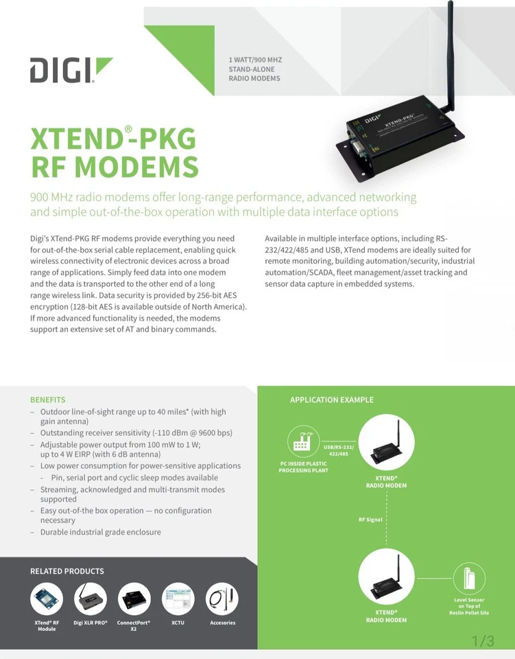 Digikey 9XTend RS232 XT09-PKI-RA - Image 2 of 4