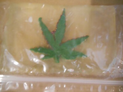 New Primal Elements Cut Soap, POT LEAF End Cut Slice, 3.2 oz,