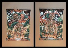 You Get Both Posters - METALLICA Mexico City 2024 9/27 9/29 Matching #45 OfferUp