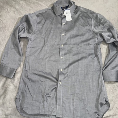 Camicia elegante uomo Ralph Lauren popeline slim fit facile cura cotone tessuto prezzo al pubblico consigliato $79 - Foto 2 di 6
