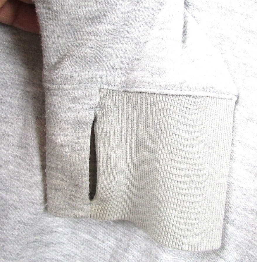 Adidas Hoodie Medium Gray Solid Pullover Casual G… - image 3