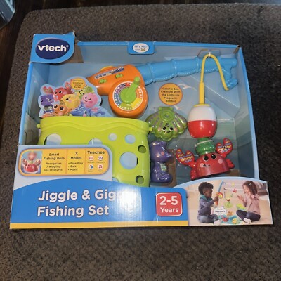 VTech Jiggle and Giggle Fishing Set Magnetic With Sounds Ages 2-5   
