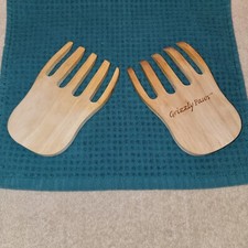 Grizzly Bear Wood Salad Claws Forks - Salad & Pasta Tossing serving Claws Paws