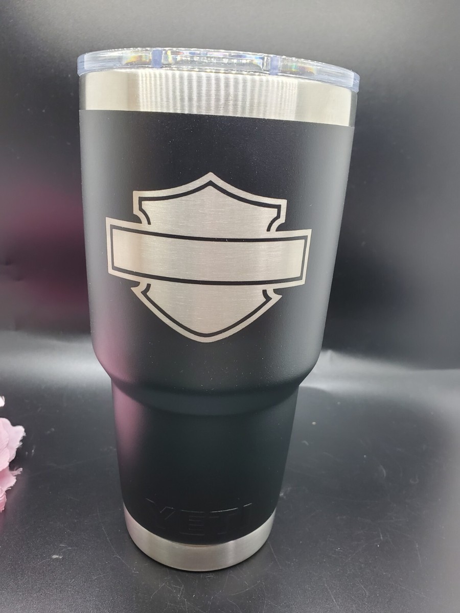 Laser engraved yeti tumbler 30oz (Harley davidson motorcycle)