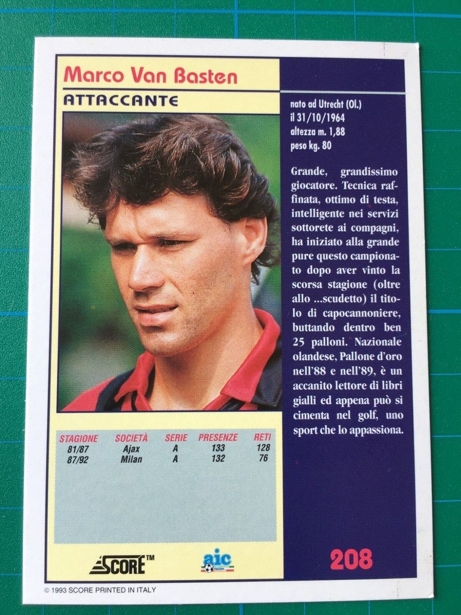 MARCO VAN BASTEN Ageless Alchemy - Topps Merlin Chrome 2022/23 - AC