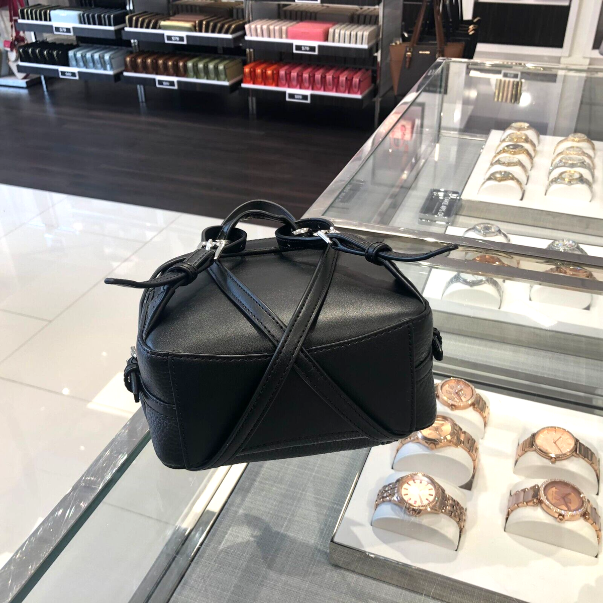 NWT Michael Kors Jaycee XS Backpack Black Pebbled Leather Mini Small Backpack Bag Michael Kors Black Mini Backpack Michael  main image 2