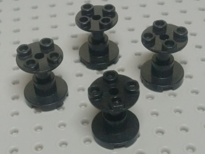 Lego Stützrunde 2x2x2 mit Durchgangsloch [3940b] schwarz x4