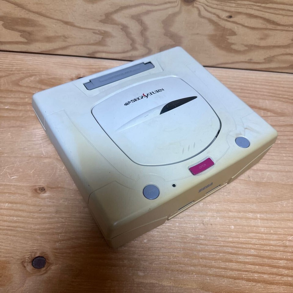 Sega Saturn Console -System Only- WHITE HST-3220 Tested JAPAN