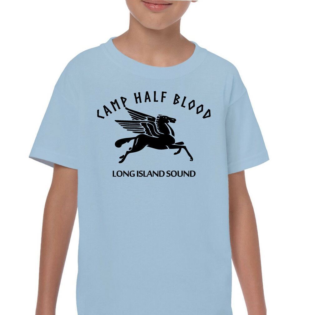 Camp Half Blood T-Shirt Kids Funny Percy & The Lightning Thief Movie Boys  Girls