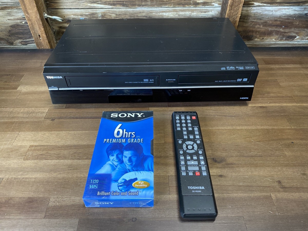 Toshiba DKVR60KU DVD Recorder VHS VCR Combo Player HDMI w/Remote