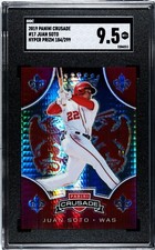 2019 Panini Crusade #17 Juan Soto HYPER PRIZM /299 SGC 9.5 MINT+