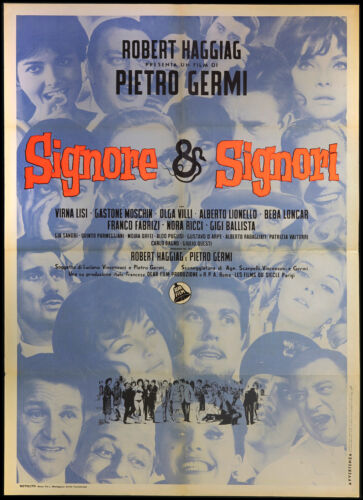 CINEMA-manifesto SIGNORE E SIGNORI v. lisi, o. villi, f. fabrizi; PIETRO GERMI - Picture 1 of 1