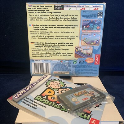 Cartouche Game Boy Advance : DOOM + POPEYE Rush For Spinach - Jeu En Français, Bon état