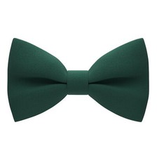 Men's Classic Pre-Tied Bow Tie Formal Solid Tuxedo Large Emerald Green