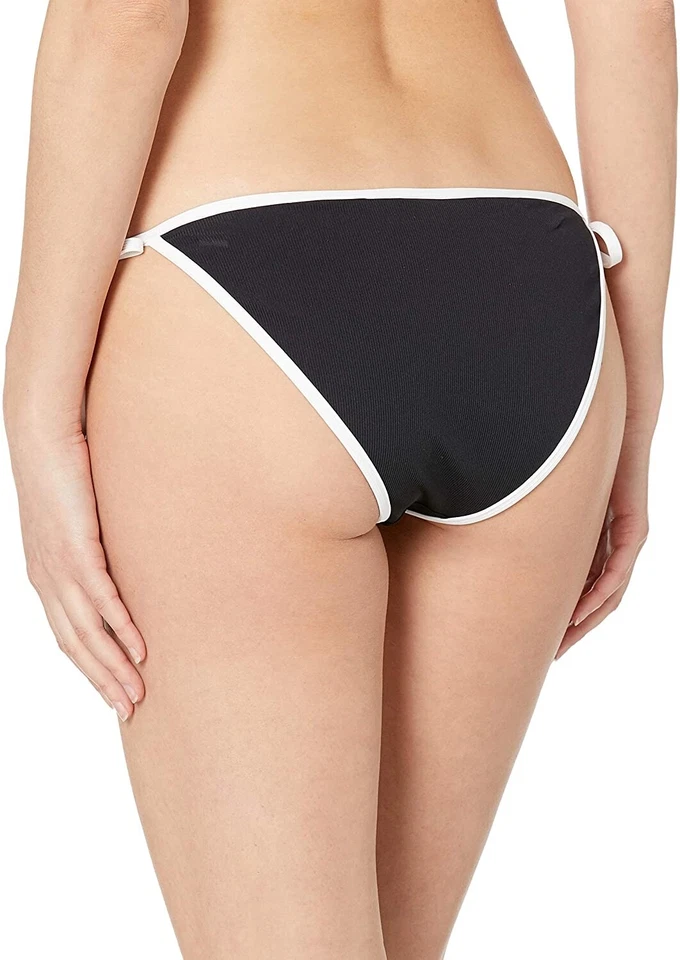 Volcom 240243 Womens Hipster Bikini Bottom Swimwear Black/White Size Medium - Image 2 of 3