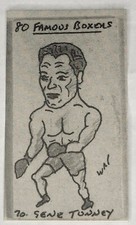 1992 Priddy Antiques 80 Famous Boxers #70 GENE TUNNEY 