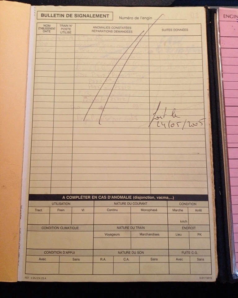 SNCF - Carnet de bord - Z INOX - Z5300 - ZRX 15422 MONTROUGE - Photo 3/4