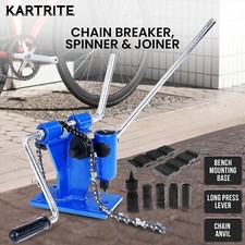 Kartrite Bench Mount Heavy Duty Chain Breaker Joiner Spinner Chainsaw Bicycle
