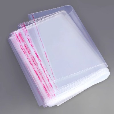 Folienbeutel Selbstklebend Hochglanz Beutel PP Folie Tüten Klar Transparent Poly