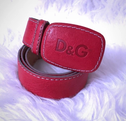 Ceinture femme Dior en cuir véritable ROUGE