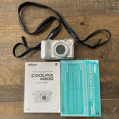 Nikon Coolpix 4800 ED With Strap, Battery & Instruction Manuals WORKS Tested