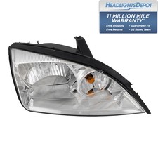 Headlight Ford Focus Zx4 2005-2007 Halogen Passenger Side Chrome Housing
