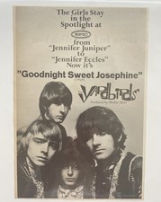 1968 THE YARDBIRDS W/ Jimmy Page, Goodnight Sweet Josephine ,Record Promo Ad
