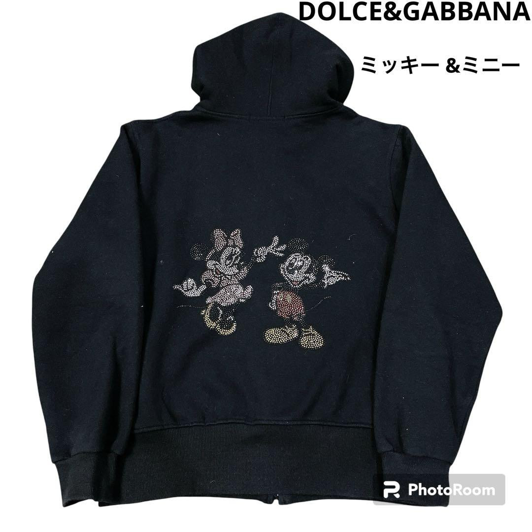 DOLCE&GABBANA mickey print‼️ Dolce & Gabbana x Mickey Minnie Parka Rhinestone Black