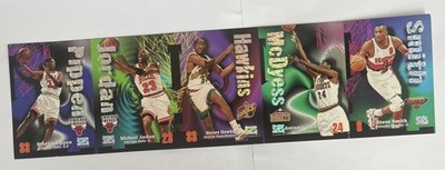 1995-96 Fleer Jam Session Gamebreakers RAVE /399 Puzzle - JORDAN uncut sheet