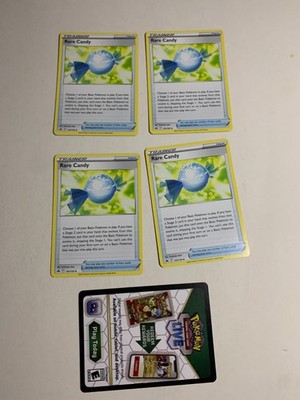 RARE CANDY 141/159 - Pokemon Sword & Sheild CROWN ZENITH - NM + Code CARD